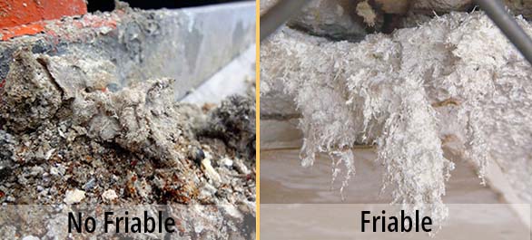 amianto friable vs amianto no friable