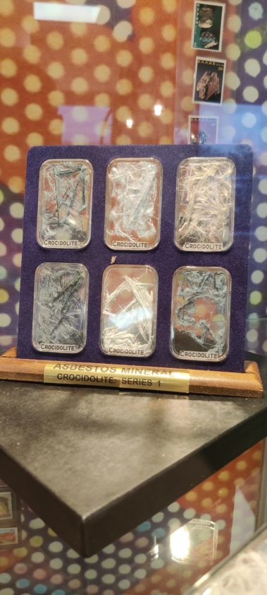 Ejemplos de Fibras de minerales de asbesto