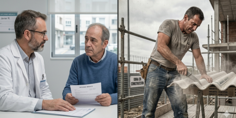 Hombre recibe mal diagnóstico médico tras realizar manipulación inadecuada de Amianto