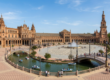 Vista general de la Plaza de España en Sevilla