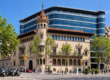 Imagen frontal del edifico de la Diputación de Barcelona, Cataluña, España